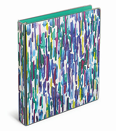 Office Depot® Brand Fashion 3-Ring Binder, 1" Round Rings, Mystical Rain