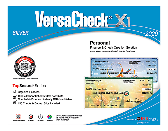 VersaCheck® X1 Silver 2020, TopSecure™