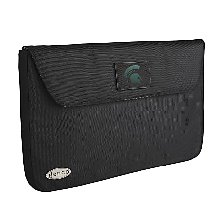 Denco Sports Luggage NCAA Laptop Case With 17" Laptop Pocket, Michigan State Spartans, Black