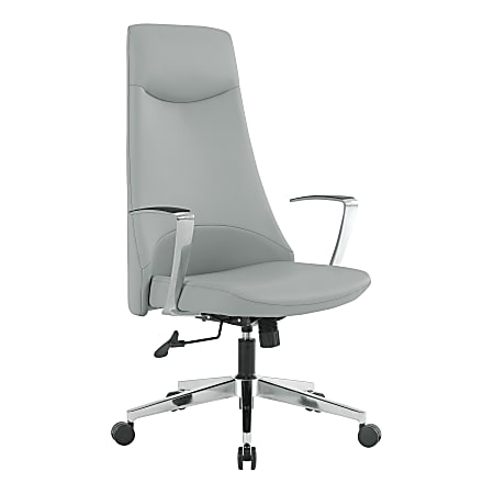 Office Star™ Dillion Ergonomic Antimicrobial Fabric High-Back Office Chair, Steel