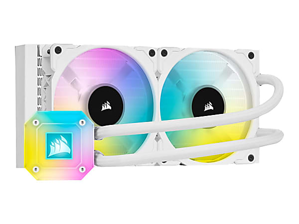 Corsair iCUE H100i ELITE CAPELLIX Liquid CPU Cooler - White - 37 dB(A) Noise - Liquid Cooler Cooler - Magnetic Levitation