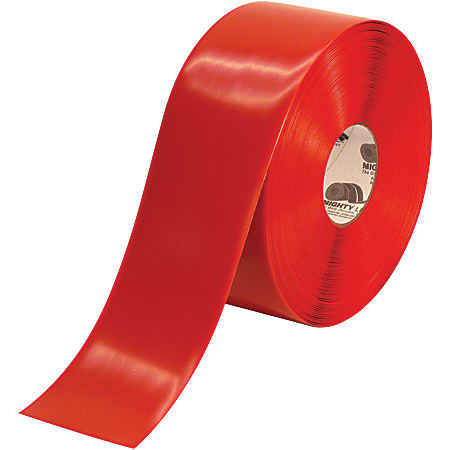 Mighty Line™ Deluxe Safety Tape, 4" x 100', Red