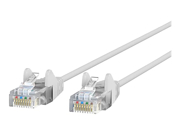 Belkin CAT6 Slim Gigabit Snagless UTP Ethernet Cable - 2 ft Category 6 Network Cable  - CE001B02WHTS