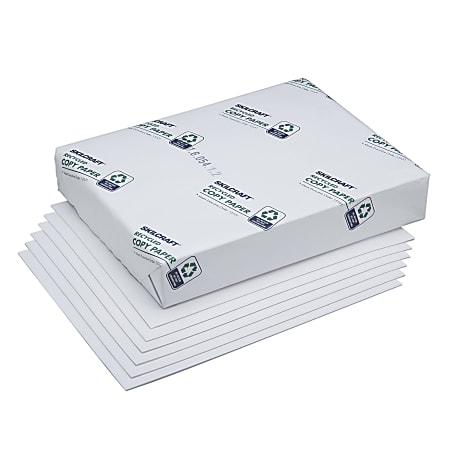 SKILCRAFT® Type IV Bond And Writing Paper, Letter Size (8 1/2" x 11"), 5000 Sheets Total, 20 Lb, White, 500 Sheets Per Ream, Case Of 10 Reams (AbilityOne 7530-00-290-0617)