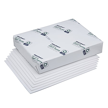 SKILCRAFT® Type IV Bond And Writing Paper, White, Letter Size (8 1/2" x 11"), 20 Lb, 500 Sheets Per Ream, 10 Reams (AbilityOne 7530-00-290-0617)