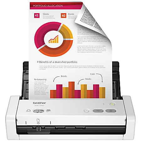 Brother Compact Portable Color Desktop Scanner ADS 1200 - Office Depot