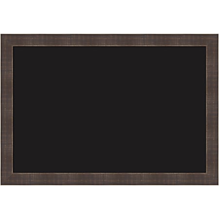 Amanti Art Liquid Chalk Marker Board, 18" x 26”, Black, Whiskey Brown Rustic Wood Frame