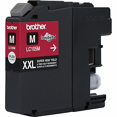 Brother LC105 Magenta High Yield Ink Cartridge LC105M - Office Depot