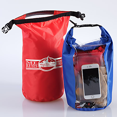 Custom Waterproof 5 Liter Bag With Clear Pocket Office Depot