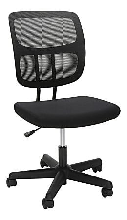 Essentials by OFM Mesh Mid-Back Office Chair, Black