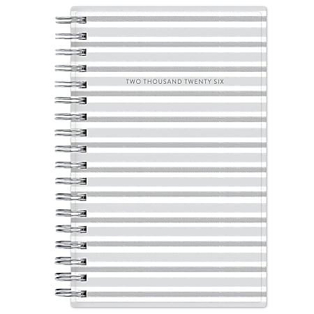 2025-2026 Blue Sky Monthly Stapled Planner, 3-5/8" x 6", Gray, January 2025 To December 2026, 156531
