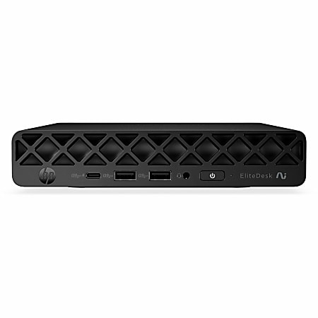 HP EliteDesk 8 G2i Next Gen AI PC, Mini Core Ultra 7, vPro, 32 GB, SSD 512 GB, Win 10 Pro, Jack Black, Smart Buy, with HP Wolf Pro Security Edition