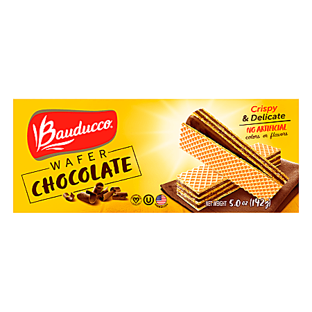 Bauducco Foods Chocolate Wafers, 5. oz, Case Of 36 Packages