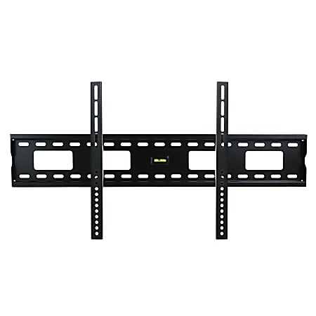 MegaMounts Fixed Wall Mount With Bubble Level For 37 - 100" Screens, Black