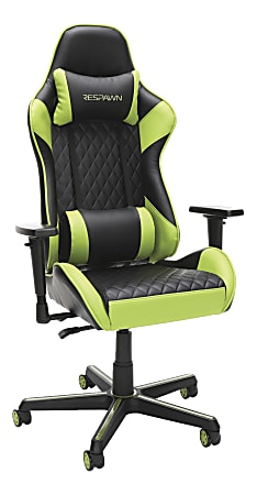 Respawn 100 Racing-Style Bonded Leather Gaming Chair, Green/Black