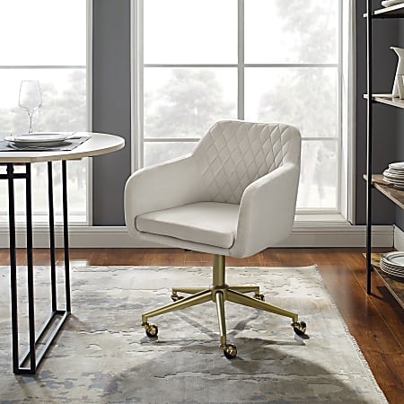 Grey quilted hotsell office chair