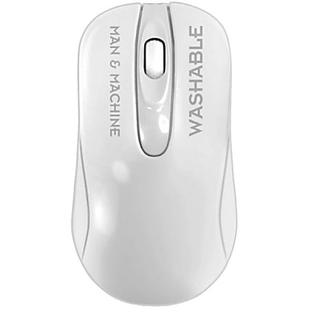 Man & Machine C Mouse Wireless - Optical - Wireless - Radio Frequency - 2.40 GHz - White - USB - 1000 dpi - Scroll Wheel - 2 Button(s)