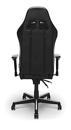 Respawn 100 Racing Style Bonded Leather Gaming Chair WhiteBlack Office Depot