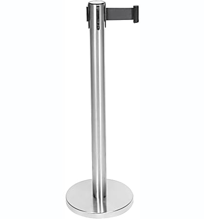 CSL Stanchions With 6&#x27; Retractable Belts, Stainless, Pack