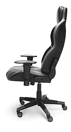 Respawn 104 Racing Style Bonded Leather Gaming Chair Gray Black
