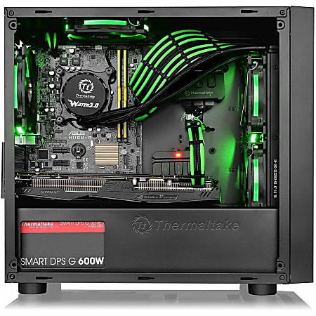 素敵でユニークな Computer TG H18 Versa Thermaltake Case Black Tower Micro Windowsノート本体