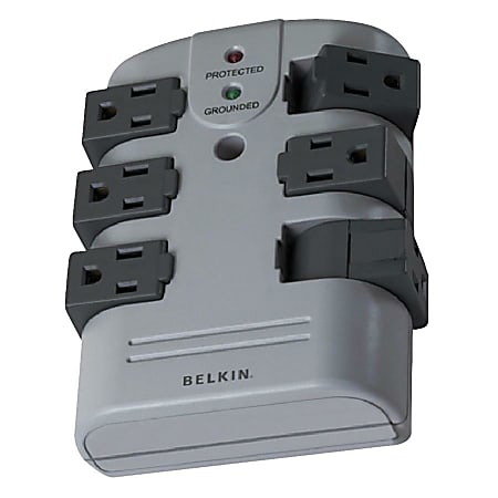Belkin® Wall-Mounted Surge Protector With 6 Rotating Outlets