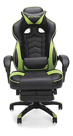 Respawn 110 Racing Style Bonded Leather Gaming Chair GreenBlack