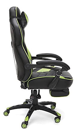 Respawn 110 Racing Style Bonded Leather Gaming Chair GreenBlack