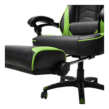 Respawn 110 Racing Style Bonded Leather Gaming Chair GreenBlack