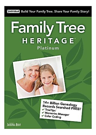 Individual Software Family Tree Heritage Platinum 15, Disc