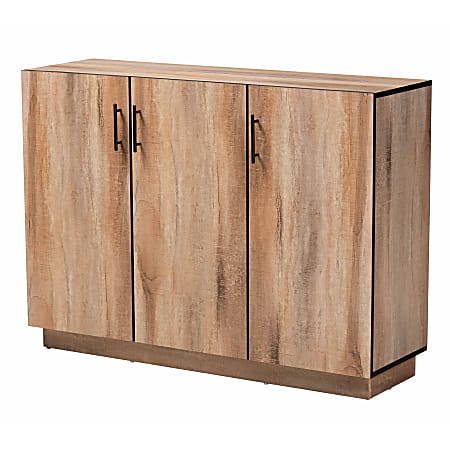 Baxton Studio Modern And Contemporary 48"W 3-Door Dining Room Sideboard Buffet, Natural Oak