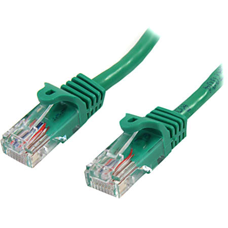 StarTech.com Cat5e Snagless UTP Patch Cable, 3', Green