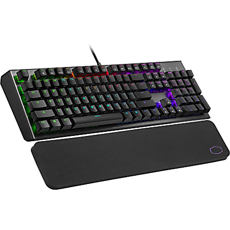 Cooler Master CK550 V2 Gaming Keyboard - Cable Connectivity - USB 2.0 Interface Windows Lock Key Hot Key(s) - Mechanical Keyswitch - Gunmetal Black