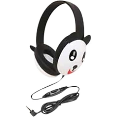 Califone Kids Stereo/Pc Headph Panda 3.5Mm Plug Via Ergoguys
