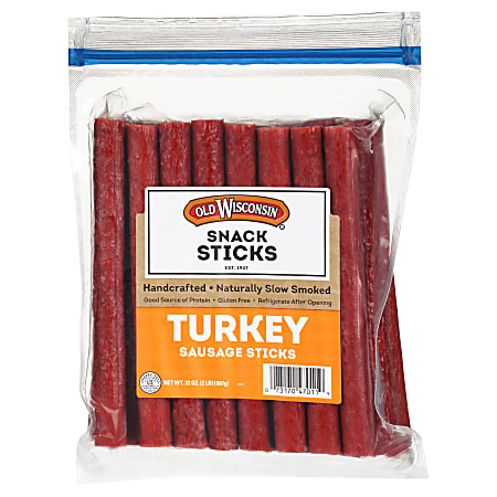 Old Wisconsin Naturally Slow Smoked Turkey Sausage Snack Sticks, 32 Oz
