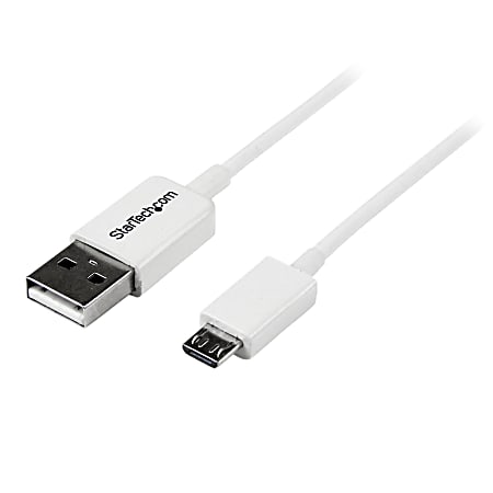 StarTech.com 2m White Micro USB Cable - A