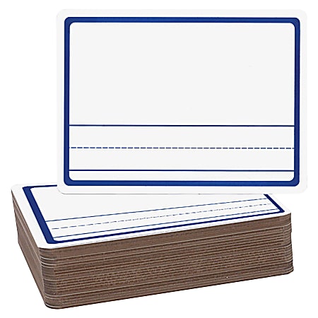 Flipside Story Dry Erase Board - 9" (0.8 ft) Width x 12" (1 ft) Height - White Surface - Rectangle - 24 / Pack