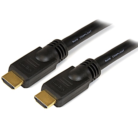 StarTech.com 30 ft High Speed HDMI Cable - Ultra HD 4k x 2k HDMI Cable - HDMI to HDMI M/M - 30 ft HDMI A/V Cable for Blu-ray Player, HDTV, DVD Player, Stereo Receiver, Projector, Audio/Video Device, TV, Gaming Console, Digital Video Recorder