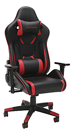 Respawn 120 Racing-Style Bonded Leather Gaming Chair, Red/Black