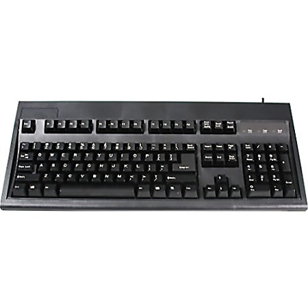 Keytronic E03601U2 Keyboard - USB - 104 Keys - Black
