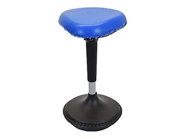 Uncaged Ergonomics Wobble - Stool - triangular - vinyl - blue