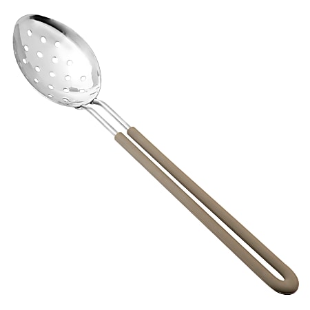 Martha Stewart Everyday Slotted Spoon, Taupe