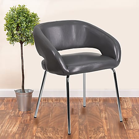 Flash furniture allure series transparent side chair with gold frame best sale