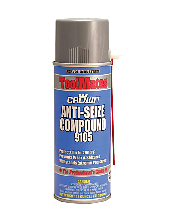Aervoe Anti Seize Compounds, 16 oz Aerosol Can, Black
