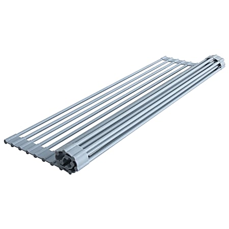 Better Houseware Over-the-Sink Roll-Up Drying Rack, 1/4"H x 20-1/2"W x 13"D, Gray