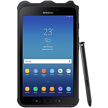 Samsung Galaxy Tab Active2 SM-T397 Tablet - 8" - Octa-core (8 Core) 1.60 GHz - 3 GB RAM - 16 GB Storage - Android 7.1 Nougat - 4G - Black - Samsung Exynos 7 Octa 7870 SoC microSD Supported - 1280 x 800 - LTE - 5 Megapixel Front Camera