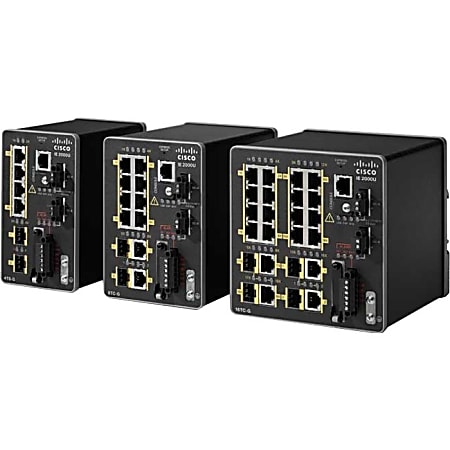Cisco IE-2000U-4TS-G Ethernet Switch - 4 Ports - Manageable - Fast Ethernet, Gigabit Ethernet - 10/100Base-T, 1000Base-X - 3 Layer Supported - Modular - 2 SFP Slots - Optical Fiber, Twisted Pair - Rail-mountable - 5 Year Limited Warranty