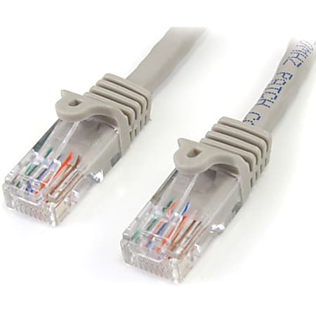 StarTech.com Cat5e Snagless UTP Patch Cable, 1&#x27;, Gray