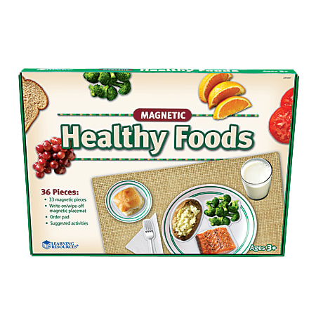 Learning Resources® Pretend & Play® Magnetic Healthy Foods Set, Assorted Colors, Grades Pre-K - 2