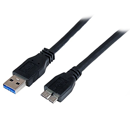 StarTech.com 1m (3ft) Certified SuperSpeed USB 3.0 A to Micro B Cable - M/M - 3.28 ft USB Data Transfer Cable  - USB3CAUB1M